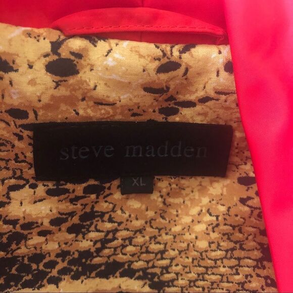 Steve Madden red hooded multi pockets coat XL - Picture 7 of 8
